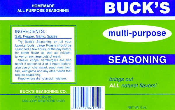 Buck's Multi-Purpose Seasoning